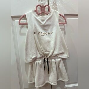 Givenchy summer dress for little girls. White color